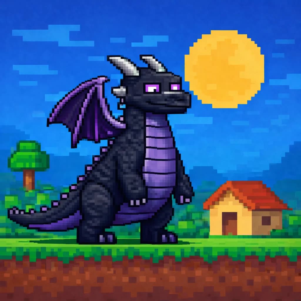 Dragão máximo representando o plano Minecraft Premium